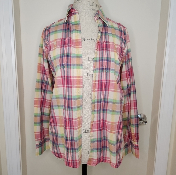 Ralph Lauren Pink Plaid Safari Shirt - Picture 5 of 13